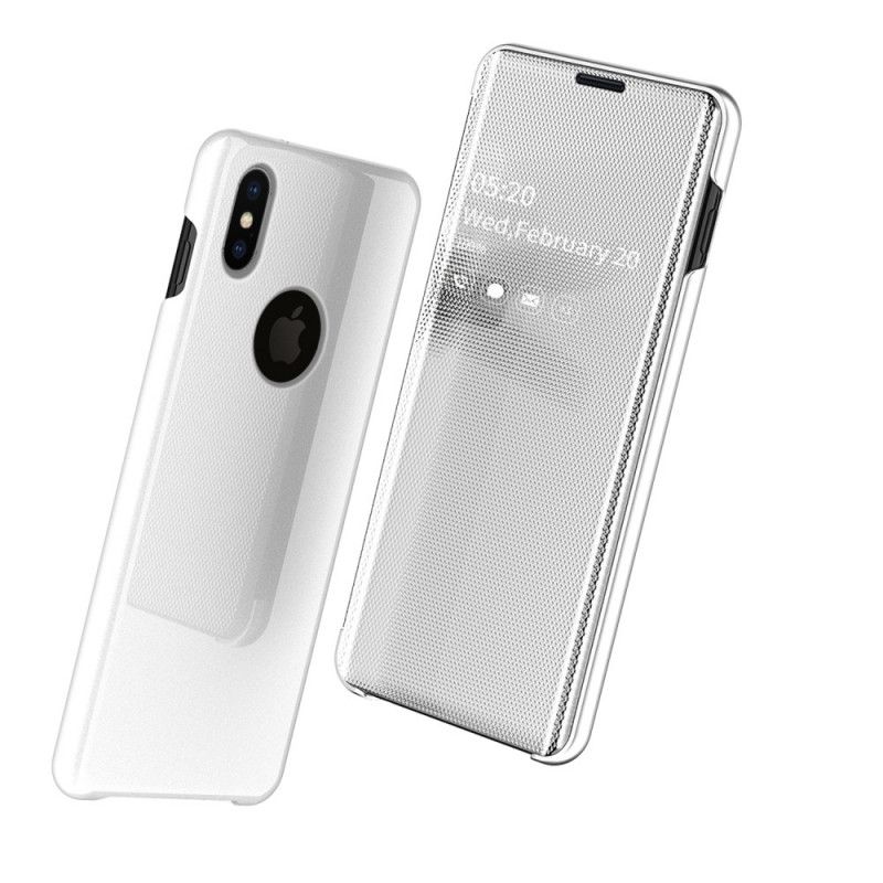 View Cover iPhone X / Xs Miroir Et Simili Cuir