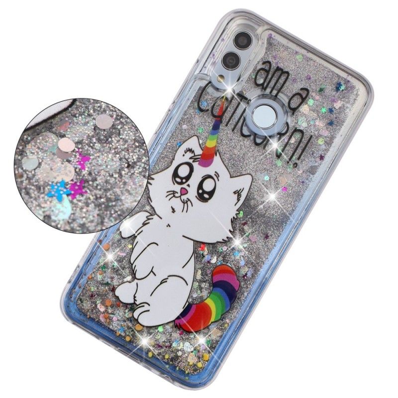 Coque Honor 10 Lite / Huawei P Smart 2019 Caticorn Paillettes