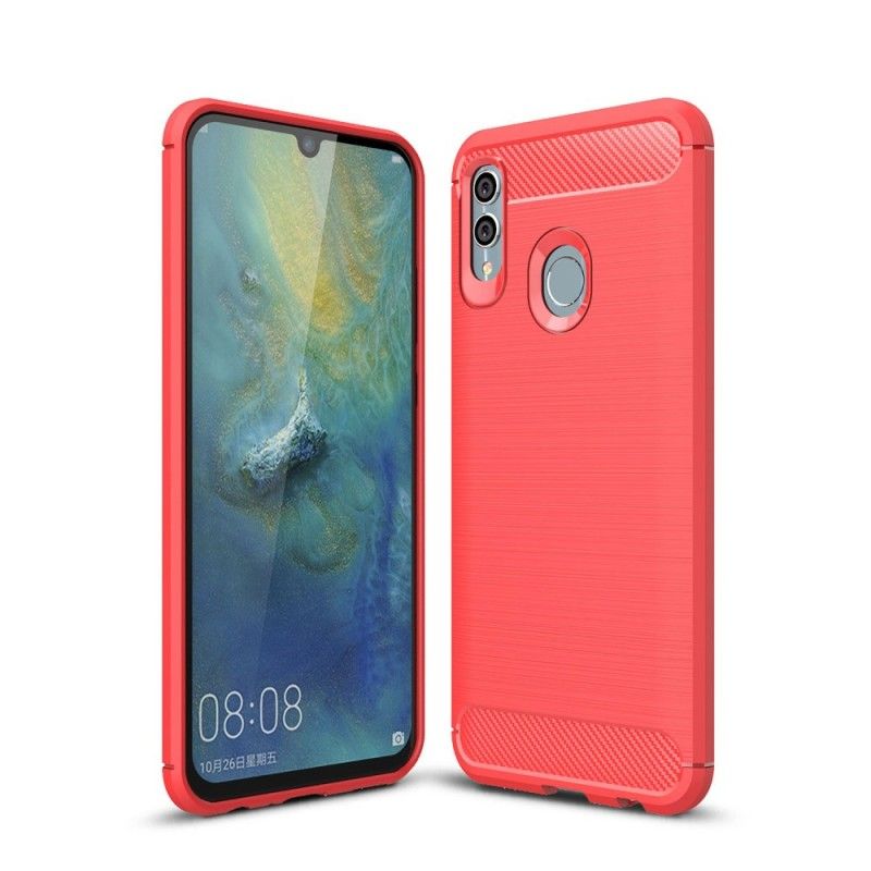 Coque Honor 10 Lite / Huawei P Smart 2019 Fibre Carbone Brossée