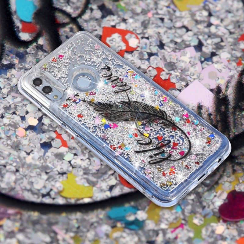 Coque Honor 10 Lite / Huawei P Smart 2019 Life & Love Paillettes