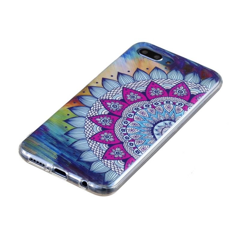 Coque Honor 10 Mandala Coloré Fluorescente