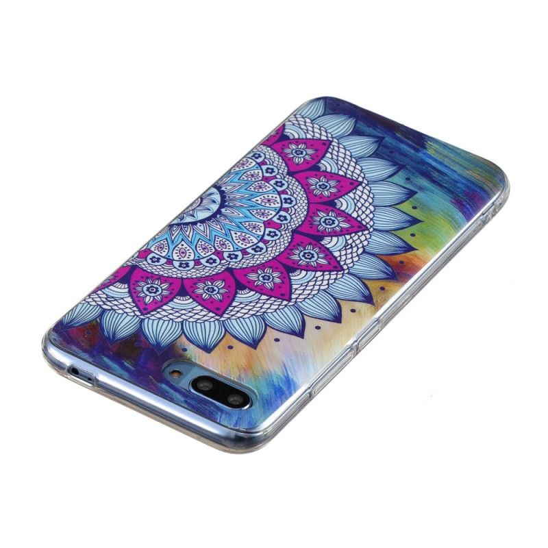 Coque Honor 10 Mandala Coloré Fluorescente