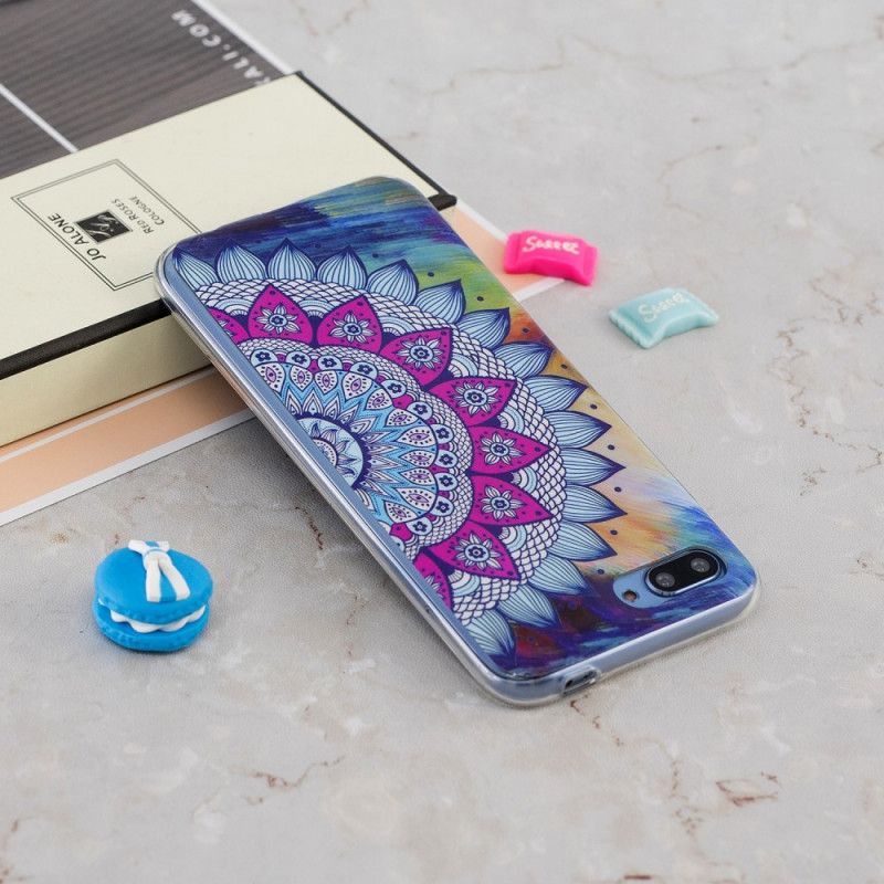 Coque Honor 10 Mandala Coloré Fluorescente