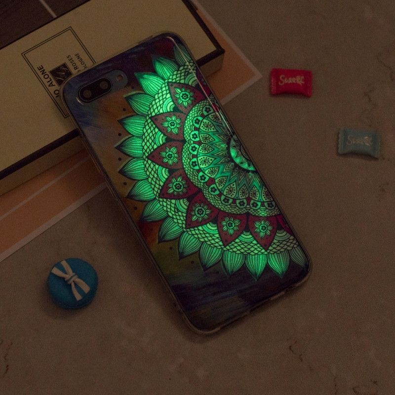 Coque Honor 10 Mandala Coloré Fluorescente