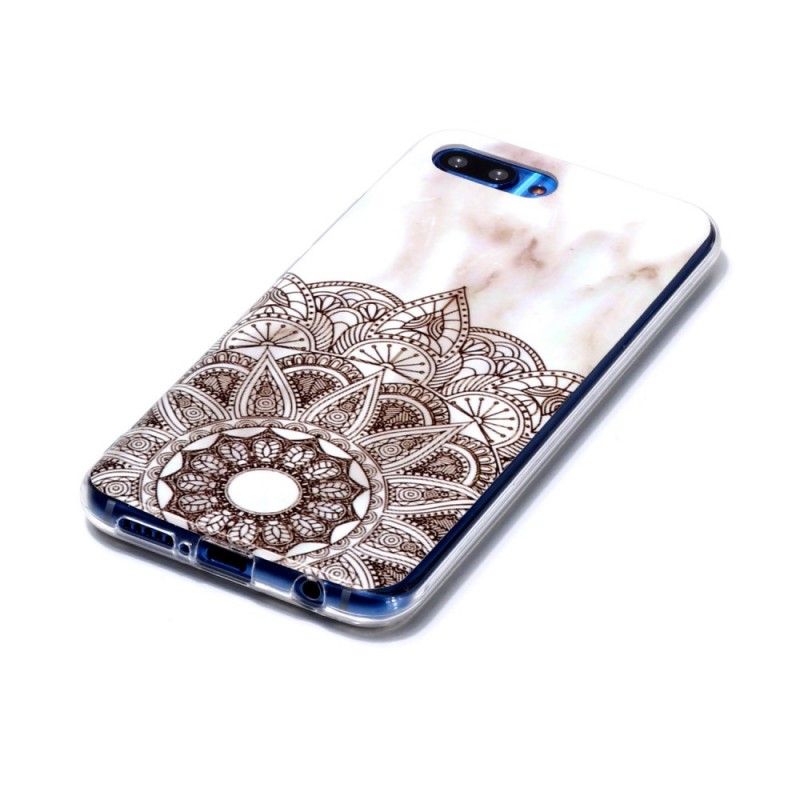 Coque Honor 10 Mandala Marbré