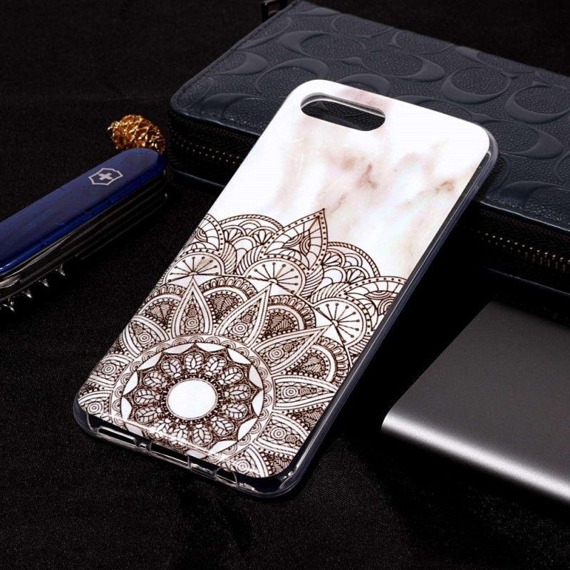 Coque Honor 10 Mandala Marbré