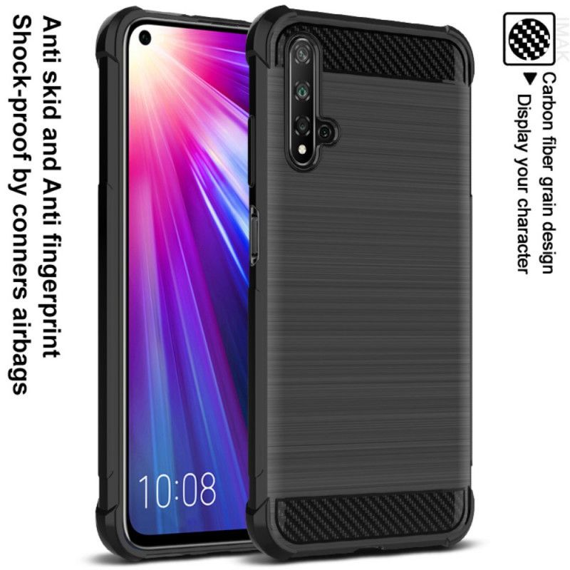 Coque Honor 20 Fibre Carbone Brossée Imak