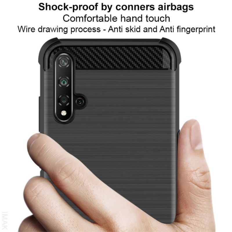 Coque Honor 20 Fibre Carbone Brossée Imak