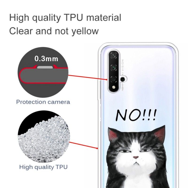 Coque Honor 20 Le Chat Qui Dit Non