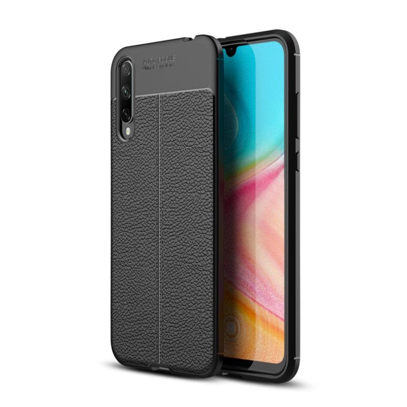 Coque Honor 20 Lite / Honor 20e Effet Cuir Litchi Double Line