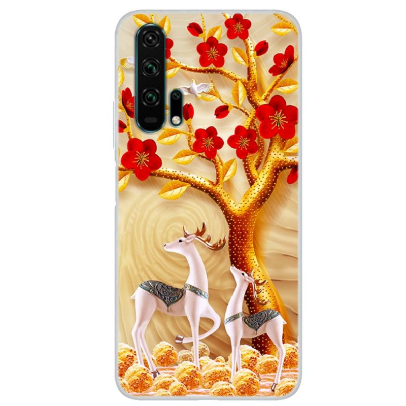 Coque Honor 20 Pro Arbre Doré