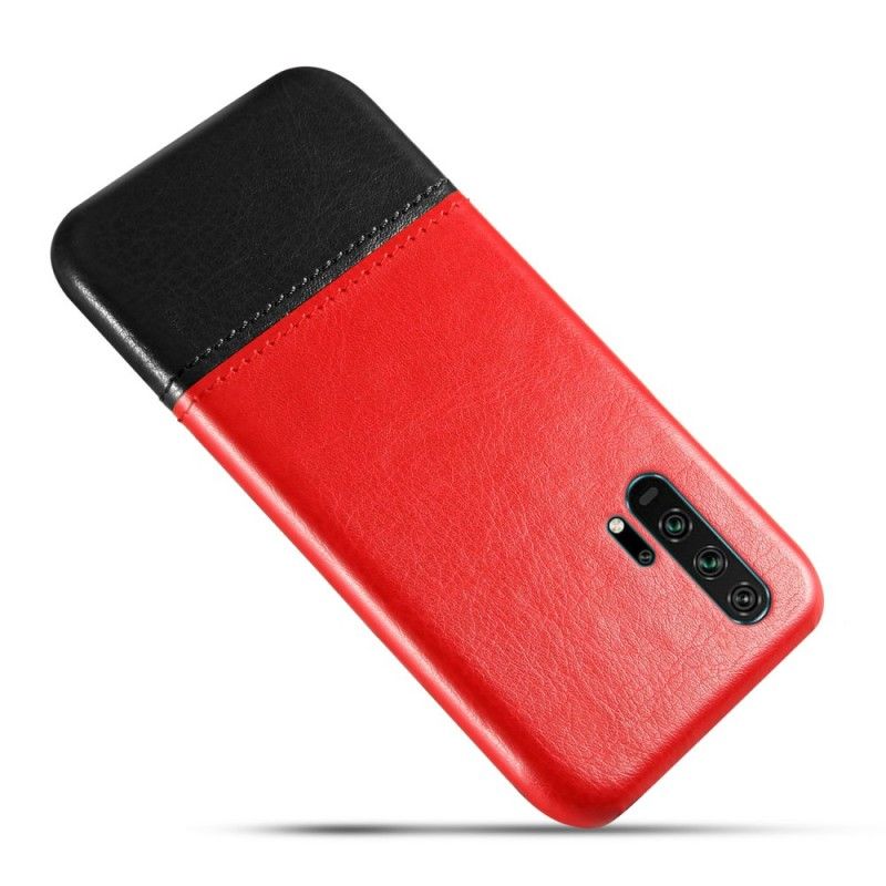 Coque Honor 20 Pro Effet Cuir Bicolore