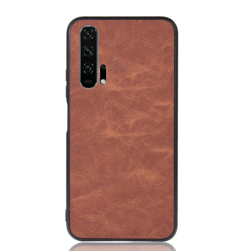 Coque Honor 20 Pro Effet Cuir Look Vintage