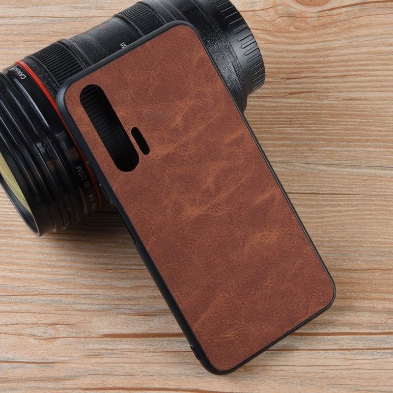 Coque Honor 20 Pro Effet Cuir Look Vintage