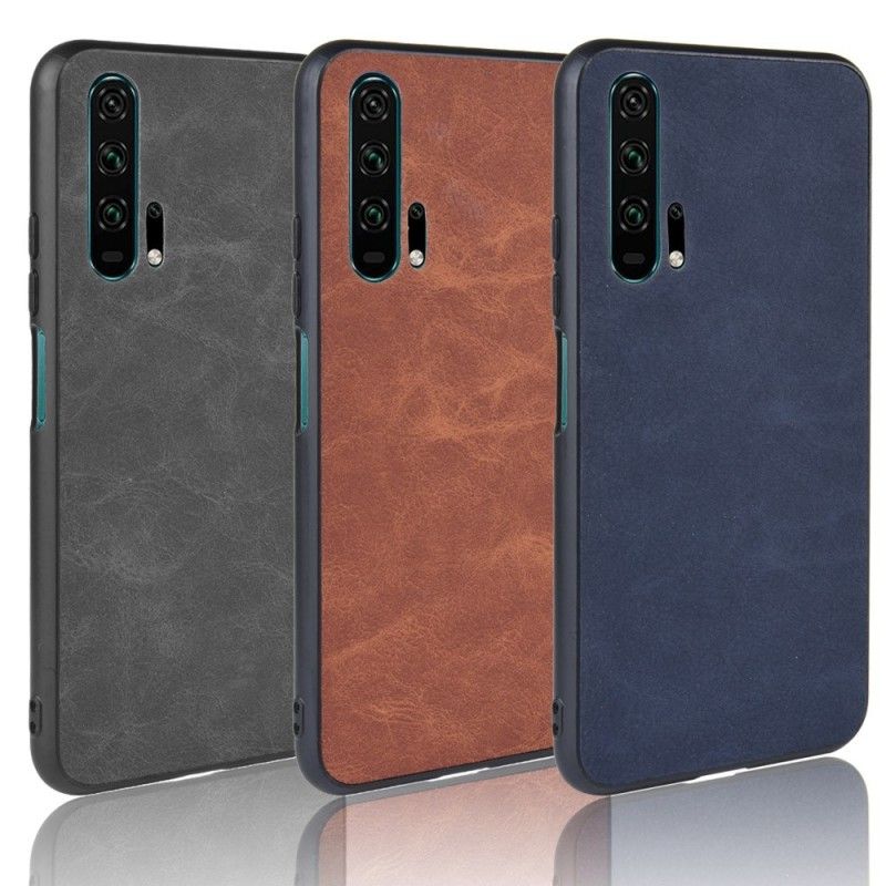 Coque Honor 20 Pro Effet Cuir Look Vintage