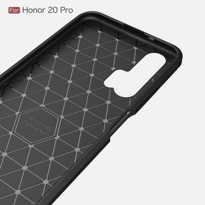 Coque Honor 20 Pro Fibre Carbone Brossée