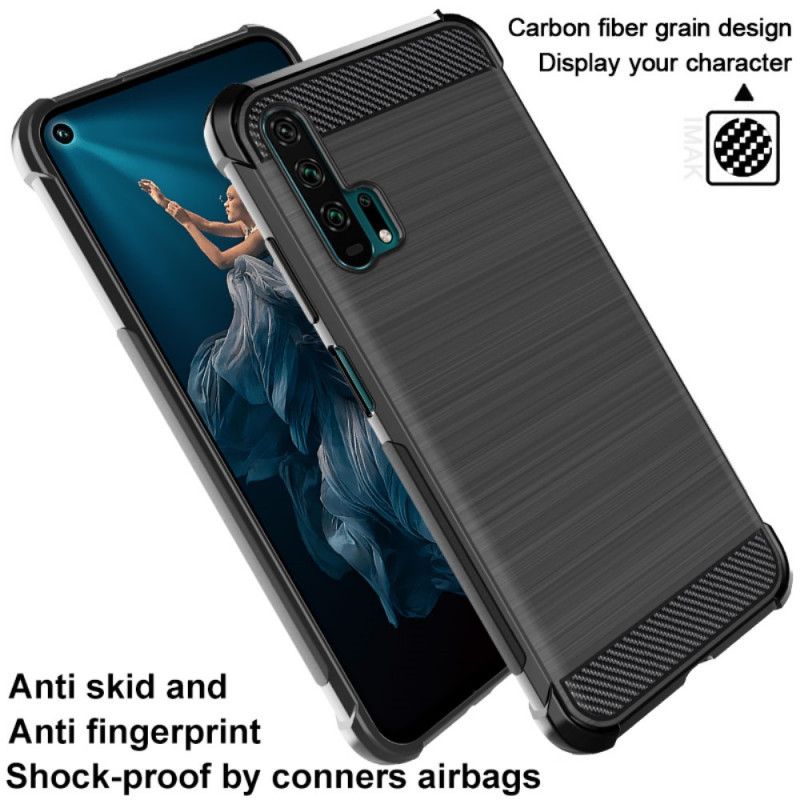 Coque Honor 20 Pro Fibre Carbone Brossée Imak