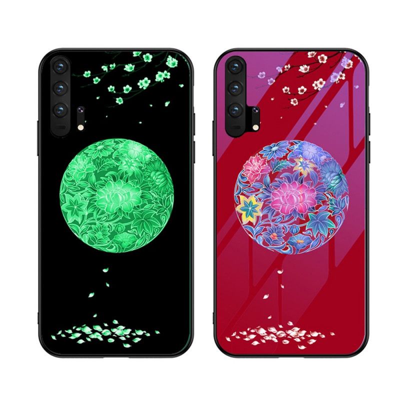 Coque Honor 20 Pro Verre Trempé Avec Motif Fluorescent