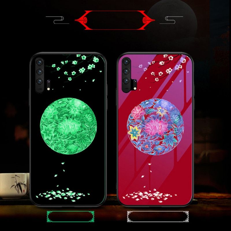 Coque Honor 20 Pro Verre Trempé Avec Motif Fluorescent