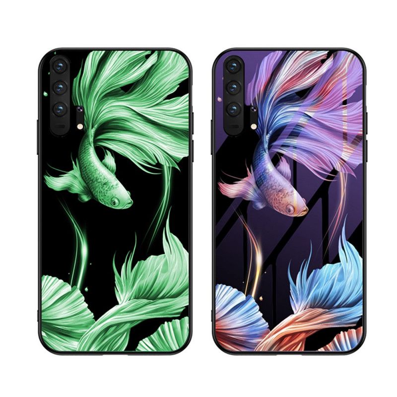 Coque Honor 20 Pro Verre Trempé Avec Motif Fluorescent