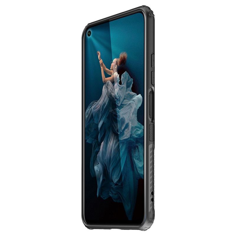 Coque Honor 20 Ring Premium Métal Et Simili Cuir