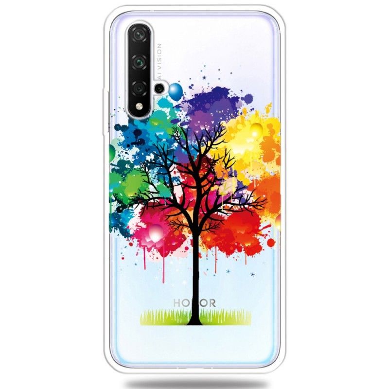 Coque Honor 20 Transparente Arbre Aquarelle