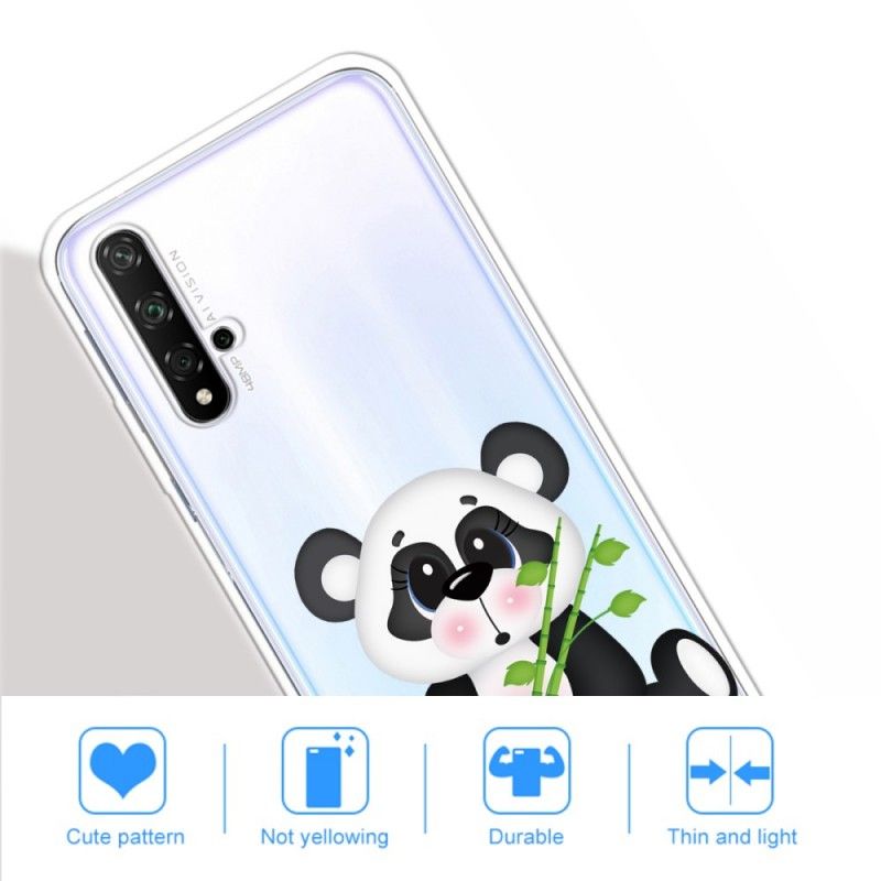 Coque Honor 20 Transparente Panda Triste