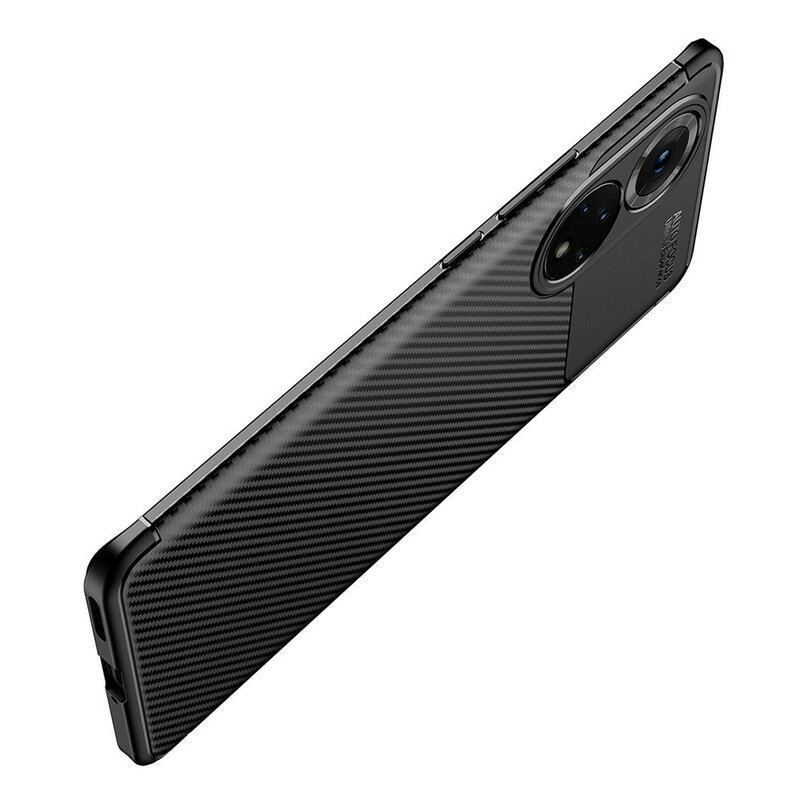 Coque Honor 50/ Huawei Nova 9 Flexible Texture Fibre Carbone