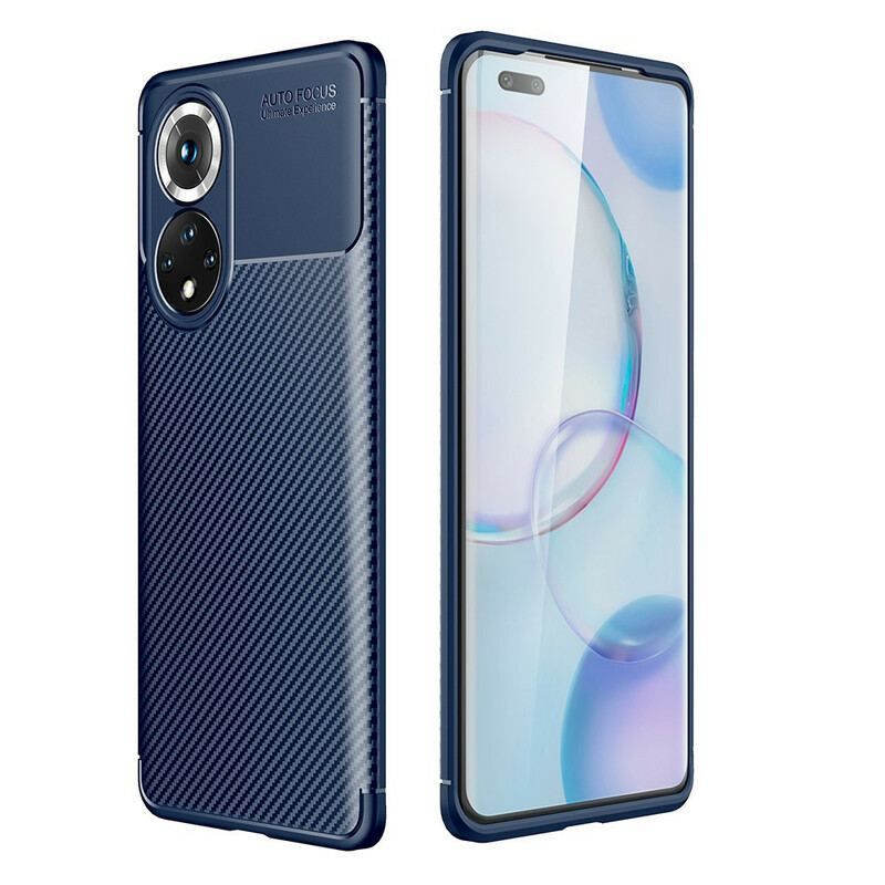 Coque Honor 50 Pro / Huawei Nova 9 Pro Flexible Texture Fibre Carbone