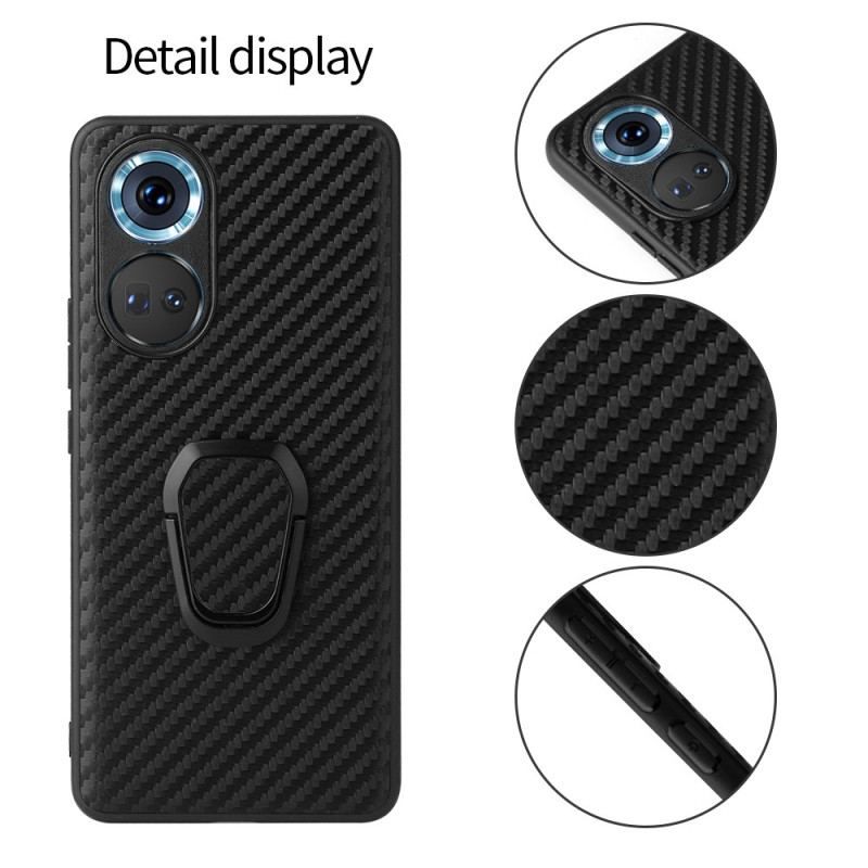 Coque Honor 70 Paillettes Noires et Anneau-Support