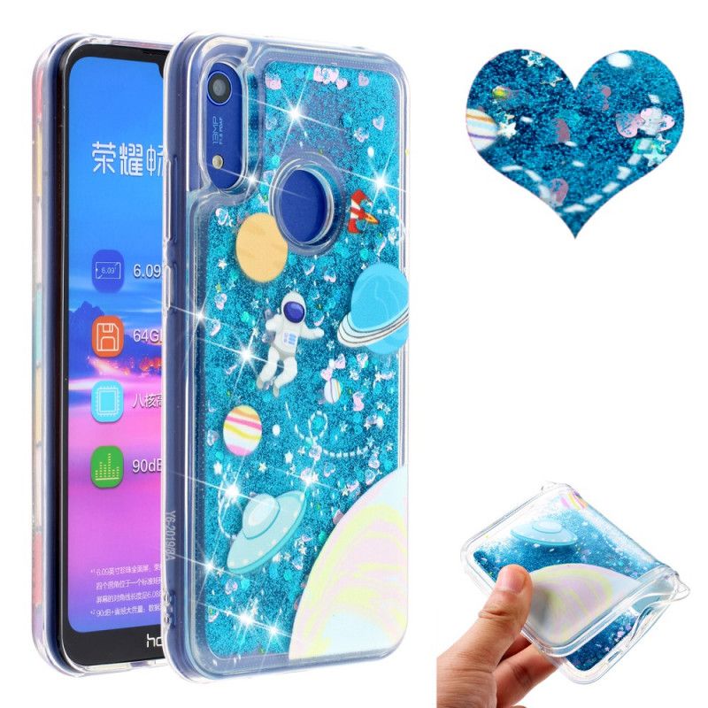 Coque Honor 8a / Huawei Y6 2019 Astronaute Paillettes