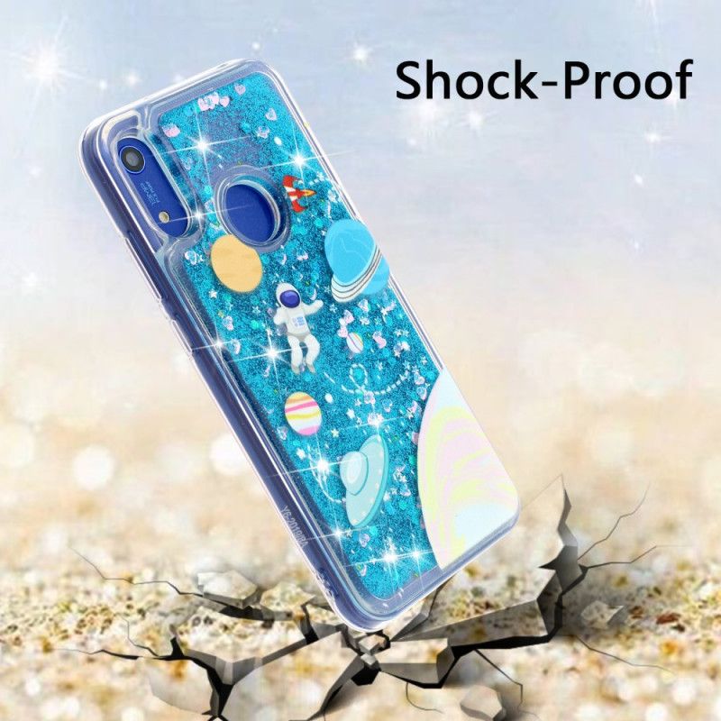 Coque Honor 8a / Huawei Y6 2019 Astronaute Paillettes