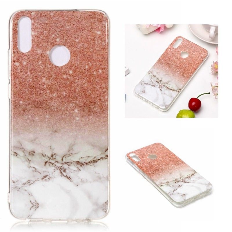 Coque Honor 8x Marbre Paillettes