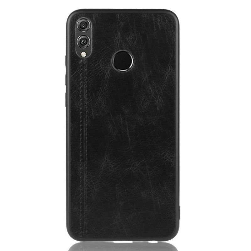 Coque Honor 8x Style Cuir Coutures