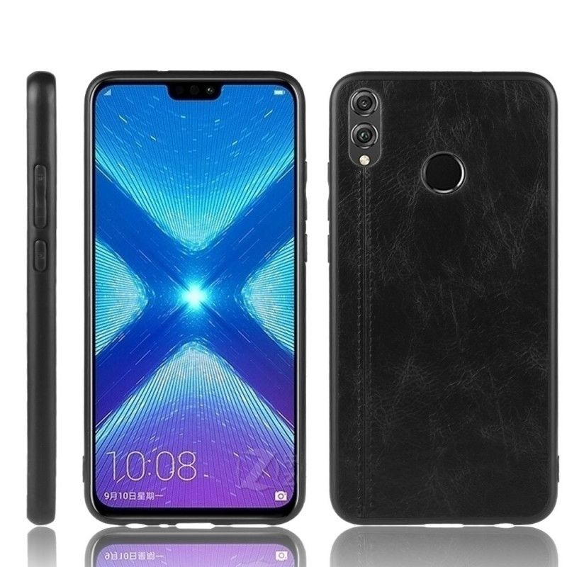 Coque Honor 8x Style Cuir Coutures