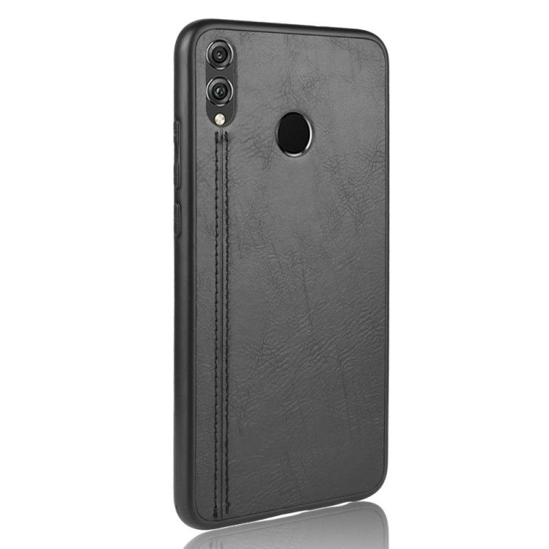 Coque Honor 8x Style Cuir Coutures