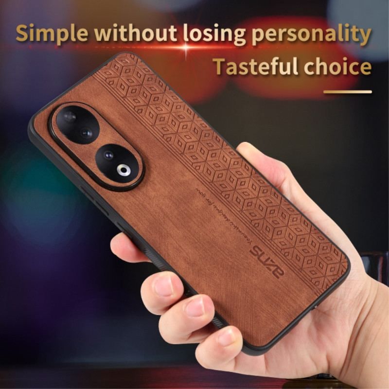 Coque Honor 90 Pro Effet Cuir AZNS