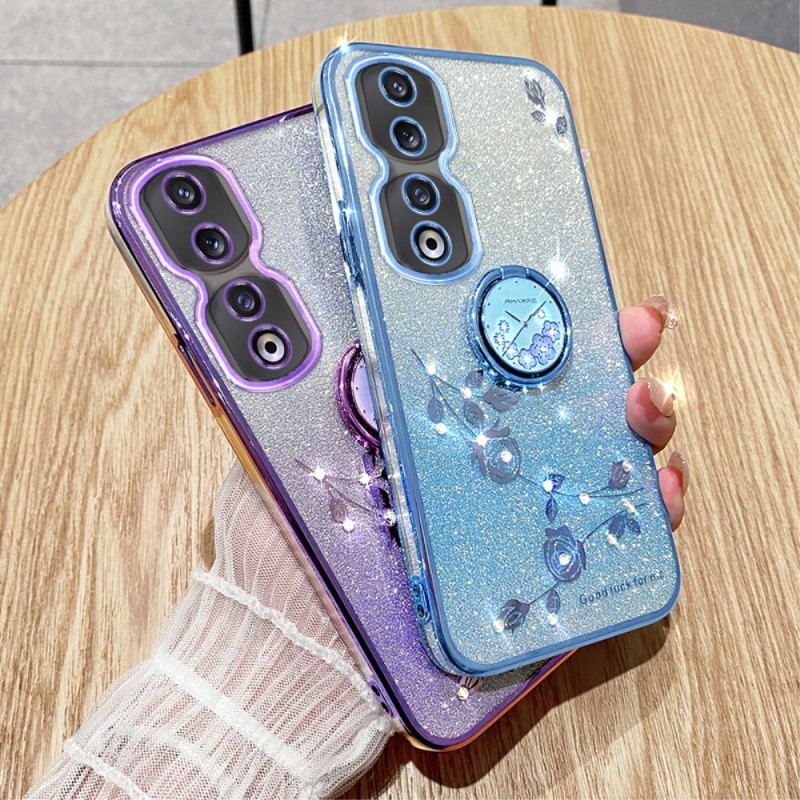 Coque Honor 90 Pro Paillettes et Support Mains Libres