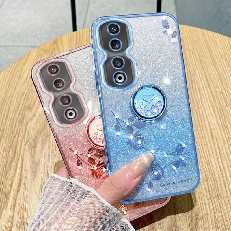 Coque Honor 90 Pro Paillettes et Support Mains Libres