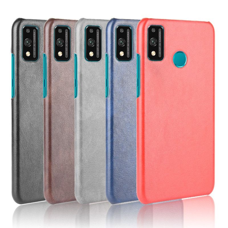 Coque Honor 9x Lite Effet Cuir Litchi Performance