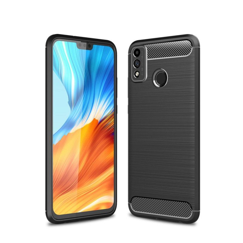 Coque Honor 9x Lite Fibre Carbone Brossée