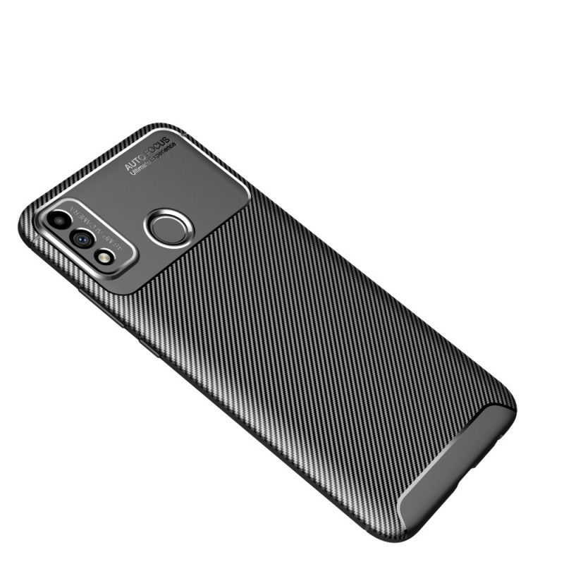 Coque Honor 9x Lite Flexible Texture Fibre Carbone