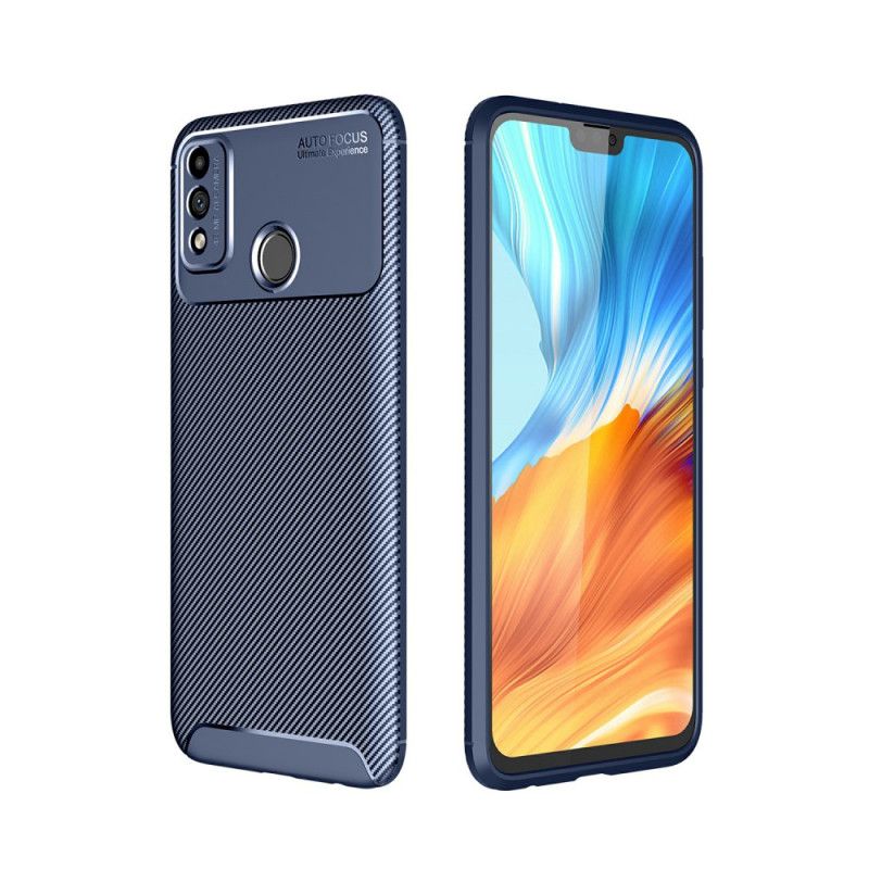 Coque Honor 9x Lite Flexible Texture Fibre Carbone