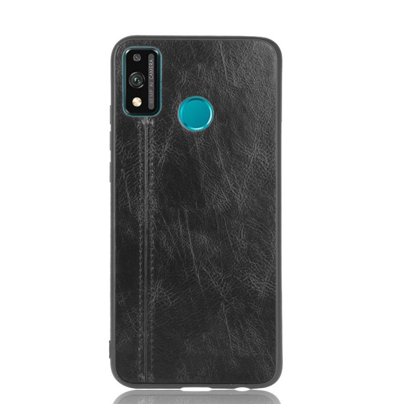 Coque Honor 9x Lite Style Cuir Coutures