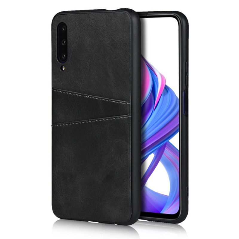 Coque Honor 9x Pro Texture Cuir Double Porte Cartes