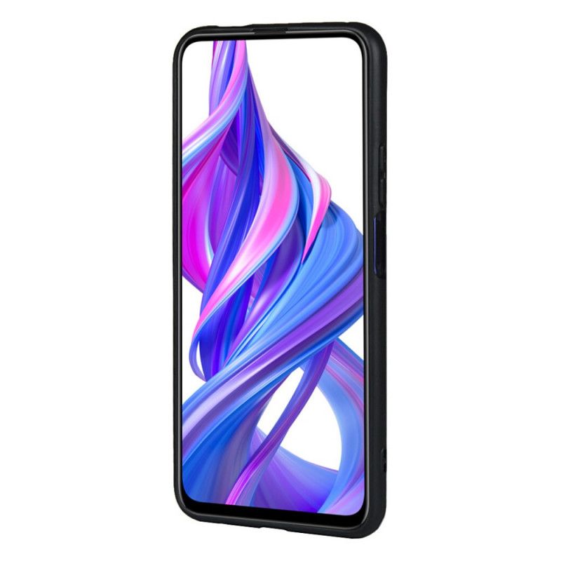 Coque Honor 9x Pro Texture Cuir Double Porte Cartes