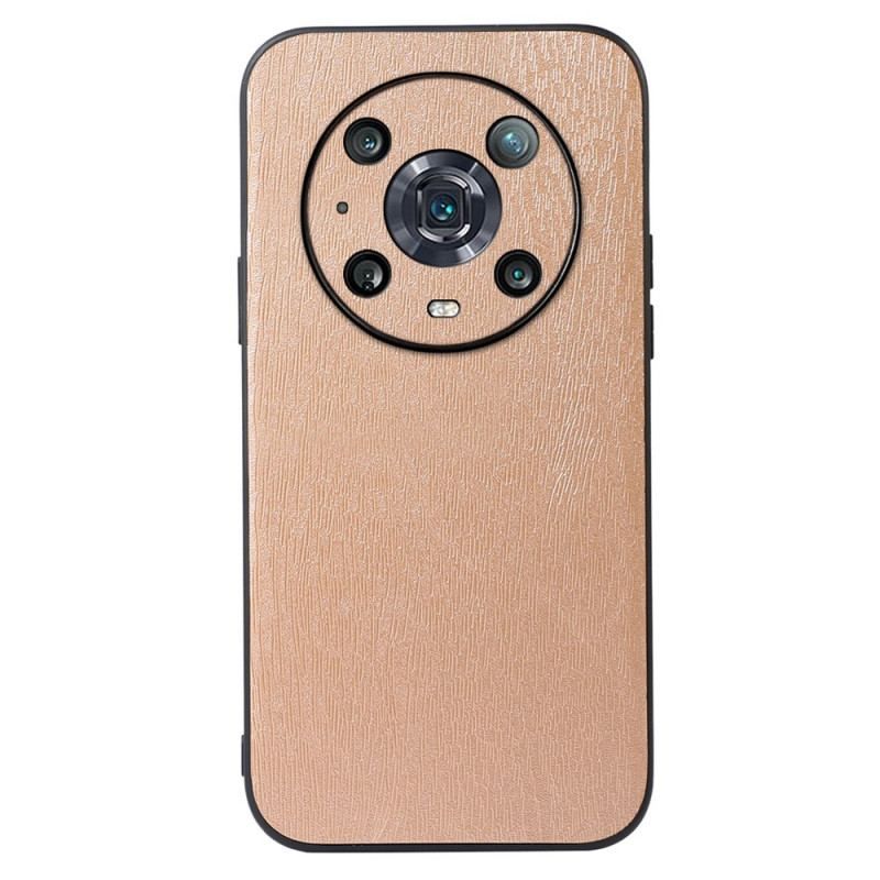 Coque Honor Magic 4 Pro Style Cuir Effet Bois