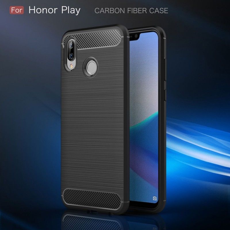 Coque Honor Play Fibre Carbone Brossée