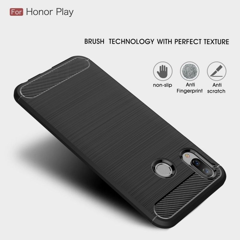 Coque Honor Play Fibre Carbone Brossée