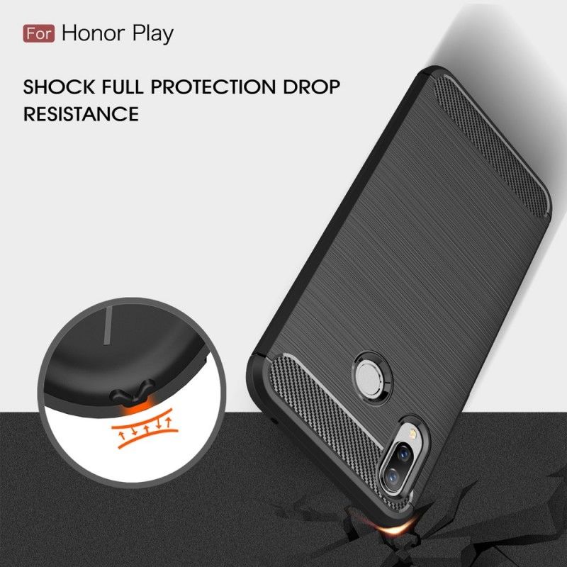 Coque Honor Play Fibre Carbone Brossée